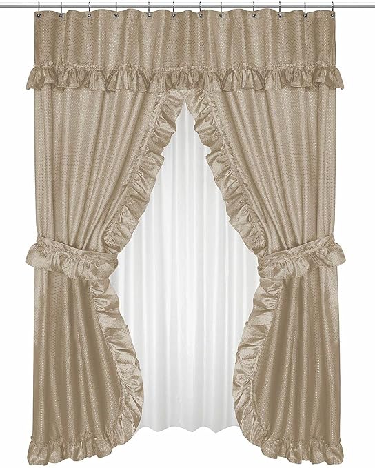 Home Bargains Plus Diamond Dot Ruffled 