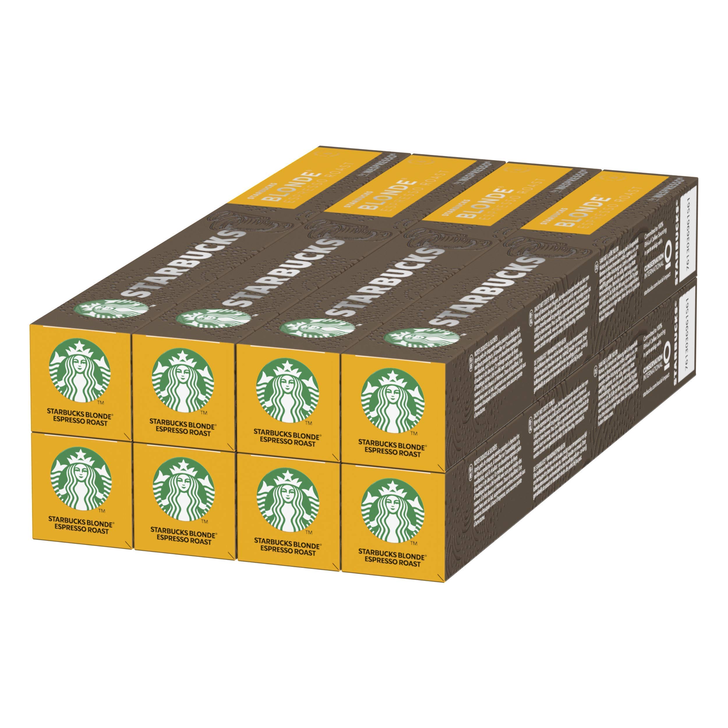 Starbucks Blonde Espresso Roast by Nespresso Coffee Pods 8 x 10 Capsules Buy Online in United