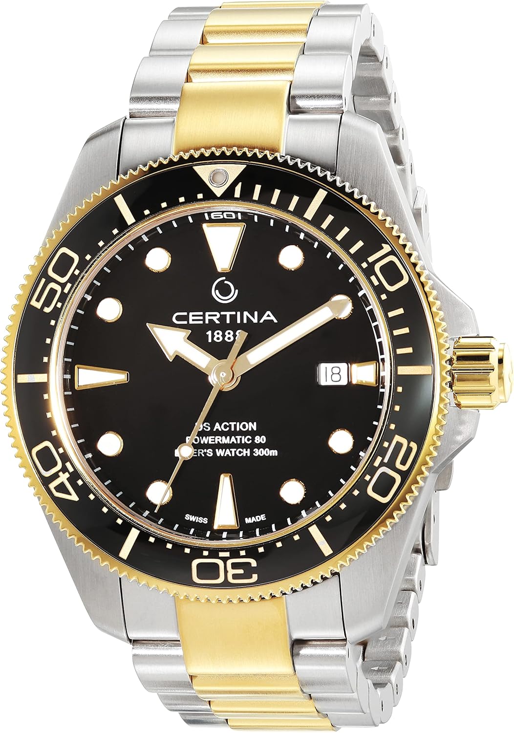 Certina, Mens, DS ACTION Diver 43mm, Stainless Steel, Swiss