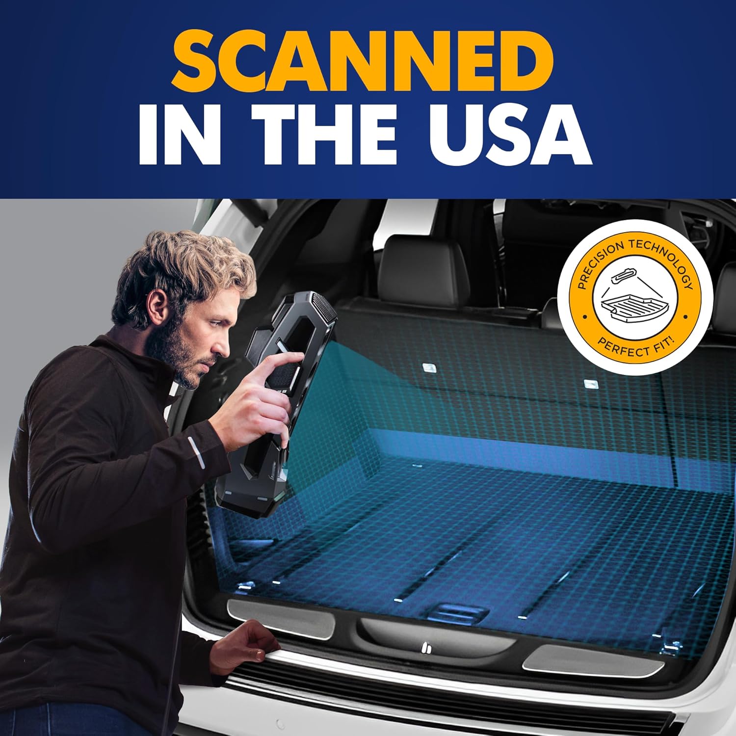 Premium Cargo Liner for Jeep Grand Cherokee 2011-2022 - 100% Protection - Custom Fit Car Trunk Mat - All-Season Black Cargo Mat - 3D Shaped Laser Measured Trunk Liners for Jeep Grand Cherokee WK 2022