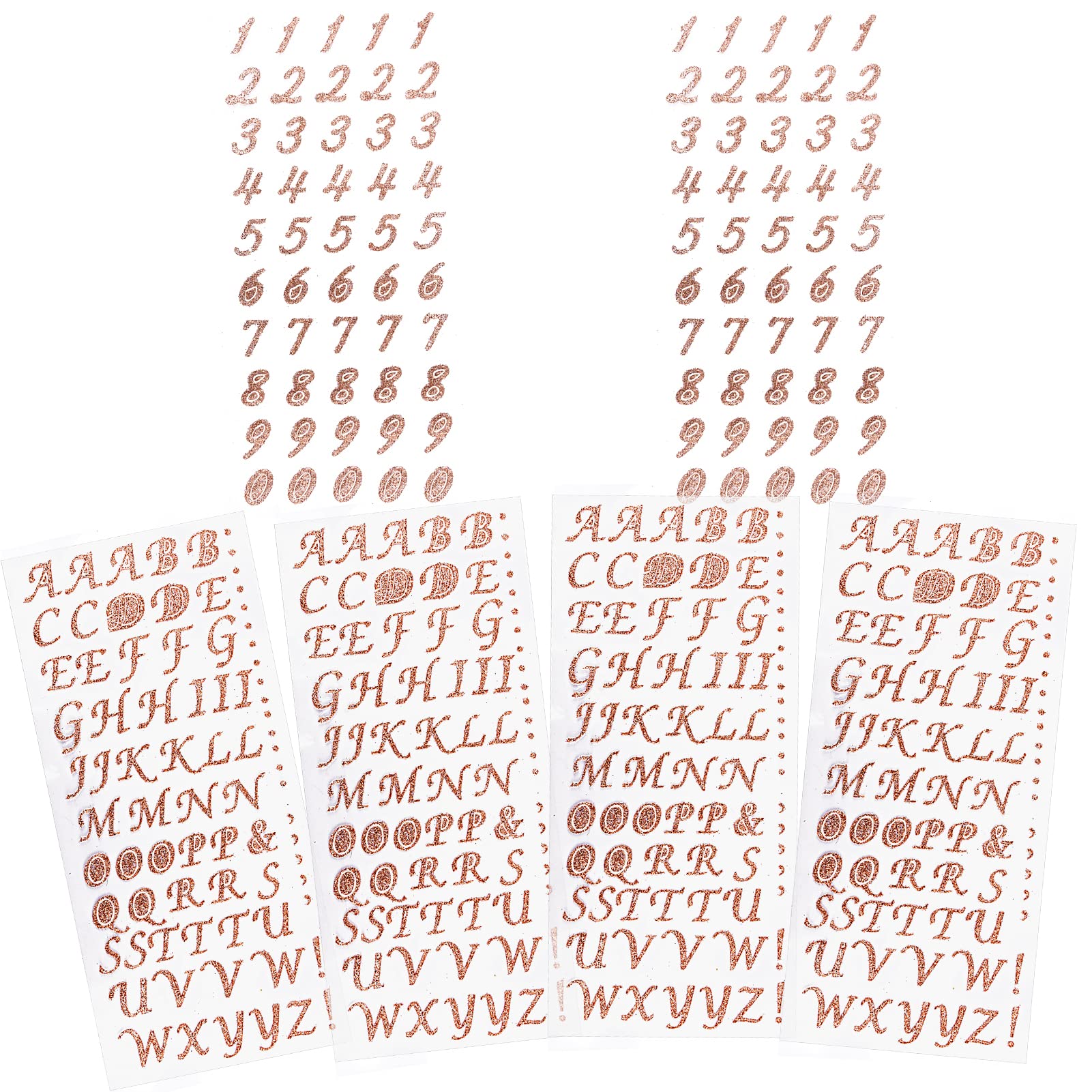 Buy 6 Sheet Glitter Alphabet Letter Stickers Scrapbook Stickers Letters