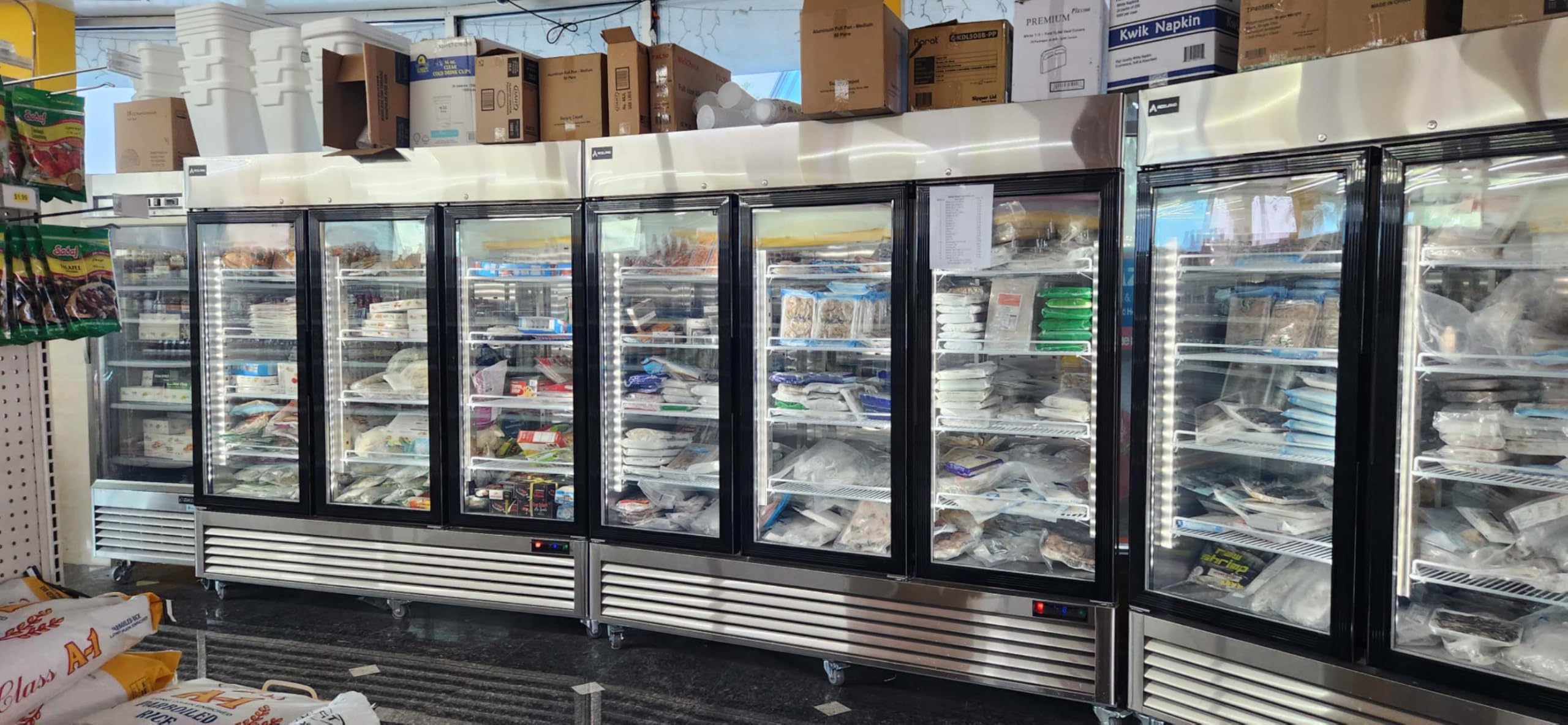 Aceland Etl Certified 82" Three Swing Door Merchandiser Freezer 69 Cu.Ft on Fridge.com - View 6