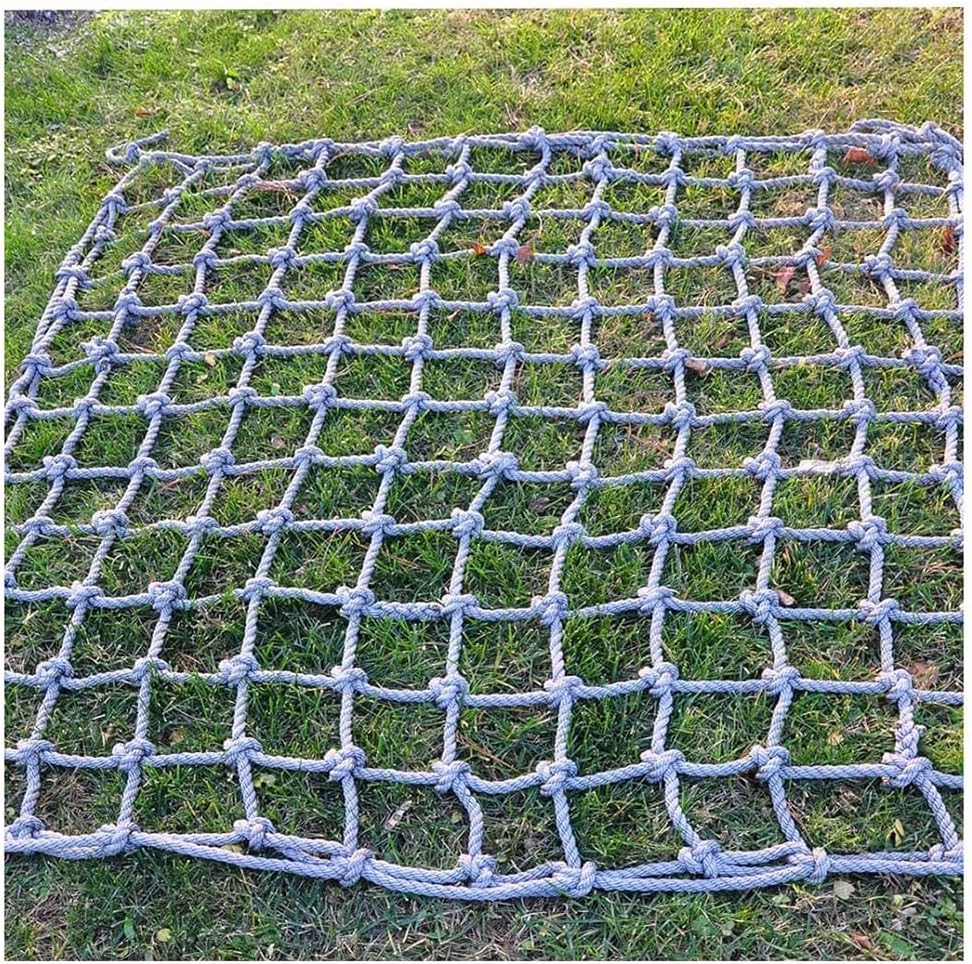 Heavy Duty Outdoor Climbing Net for Kids & Adults, 2x2m Cargo Webbing Net for Swing Sets, Durable Military Rope Climbing Net (10mm Diameter) - Perfect for Play & Adventure