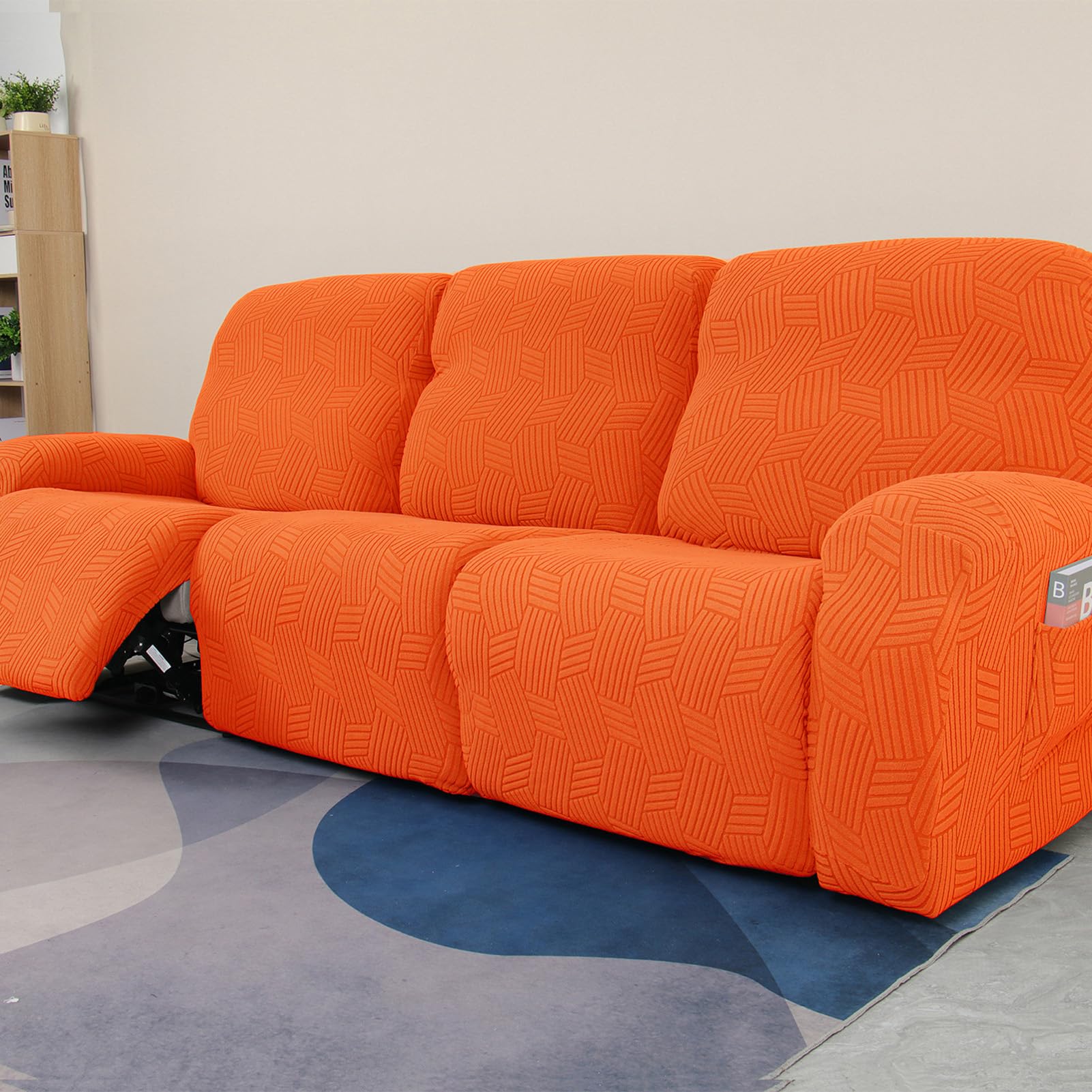 Housse de canapé extensible en velours protectrice et antidérapante