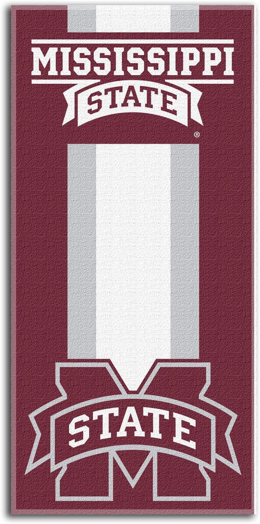 NORTHWEST NCAA Mississippi State Bulldogs Unisex-Adult Beach Towel, Zone Read, 30" x 60" (Pack of 6)
