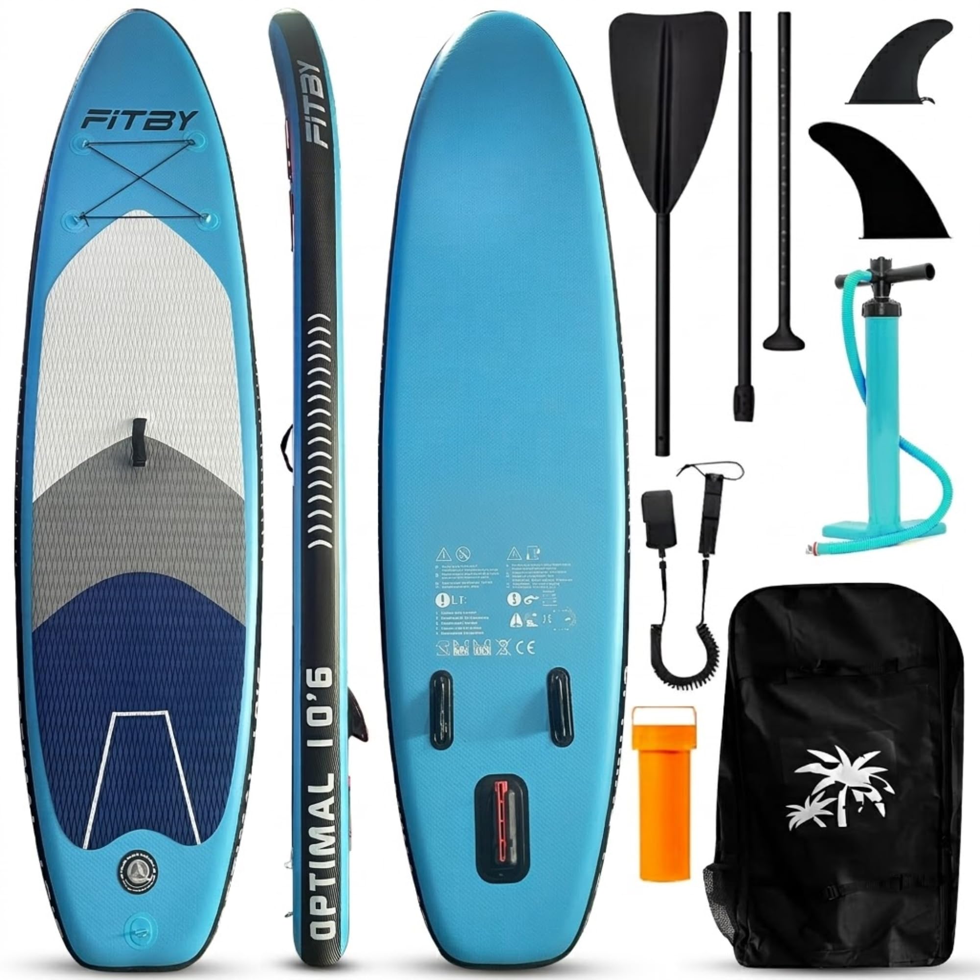 Planche de Stand up Paddle Gonflable 310 cm PVC Léger pour Tous Niveaux