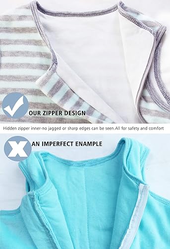 Miniatura 5 de Saco de dormir para bebés para todas las estaciones, saco de dormir para bebés de 0 a 36 meses, sin mangas, cálido y suave, manta Tog1.5