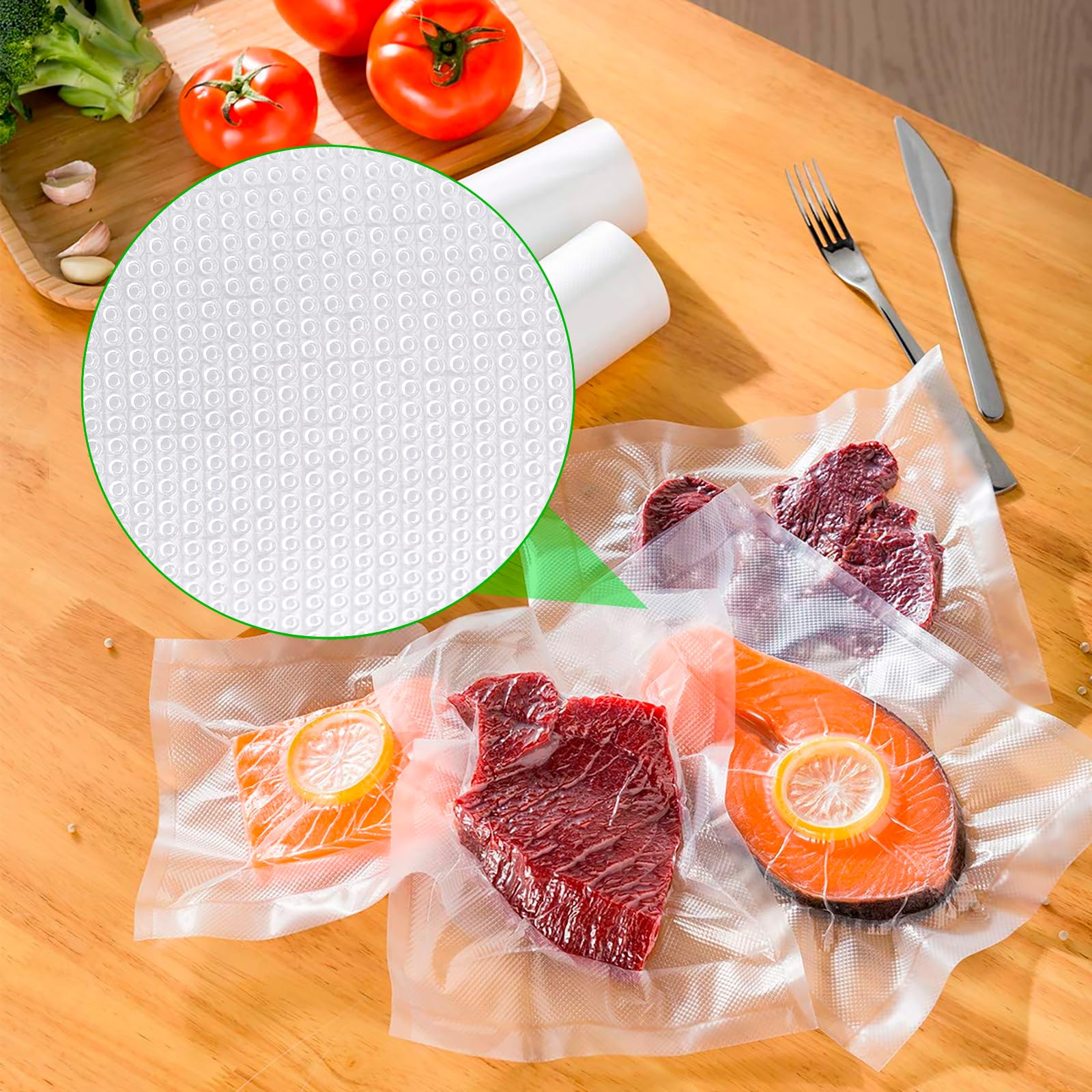 Vacuümzakken voor levensmiddelen - BPA-vrij - 120 stuks - 20 x 30 cm Vacuümzakken voor levensmiddelen - BPA-vrij - 120 stuks - 20 x 30 cm