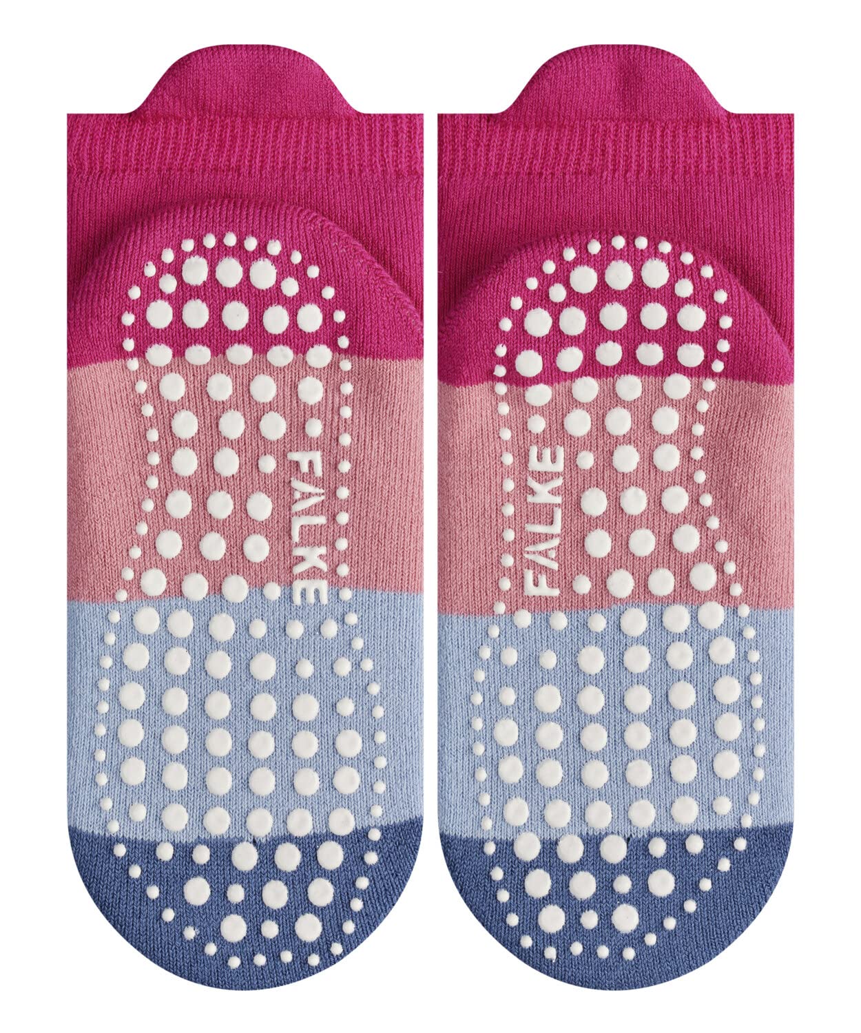 FALKE Colour Block K HP coton picots sur la semelle 1 paire, Chaussettes Chaussons Mixte enfant, Rose (Gloss 8550), 35-38