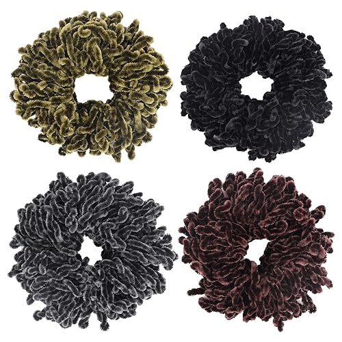AUEAR, Paquete de 4 bandas voluminizadoras para el cabello, hijab, voluminizador, banda para el cabello, bandas grandes lisas para mujeres y niñas