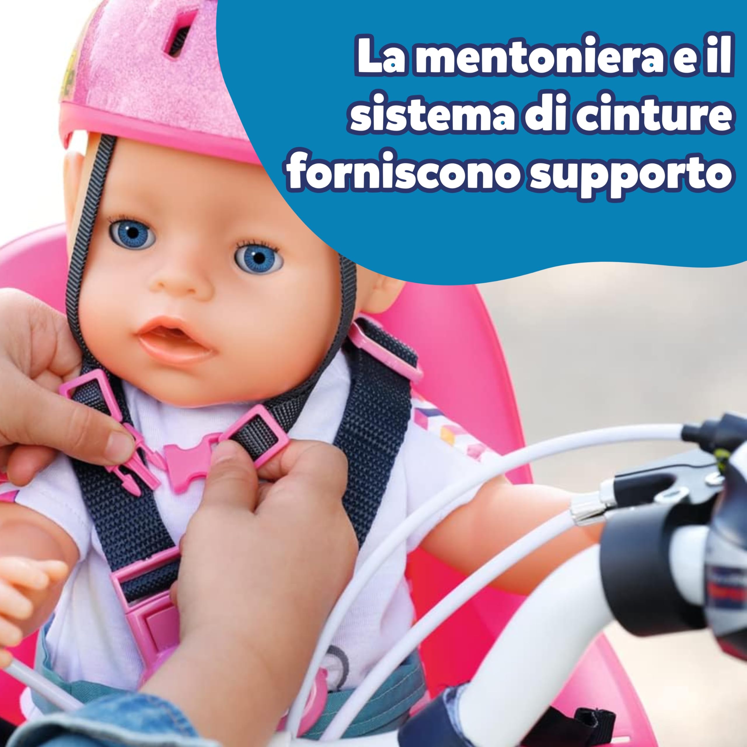 Casco da Bicicletta Baby Born per Bambole da 43 cm - Accessori di Alta qualità per Bambole - Adatto a Bambini dai 3 Anni in su