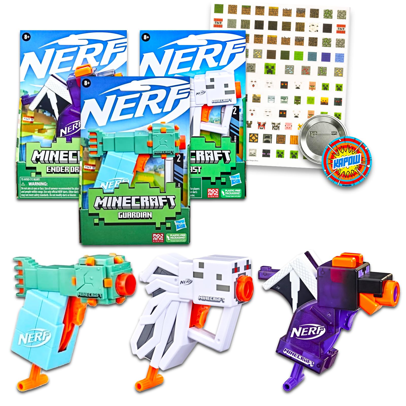 Amazon.co.jp: Nerf Minecraft ブラスターセット - アウトドア