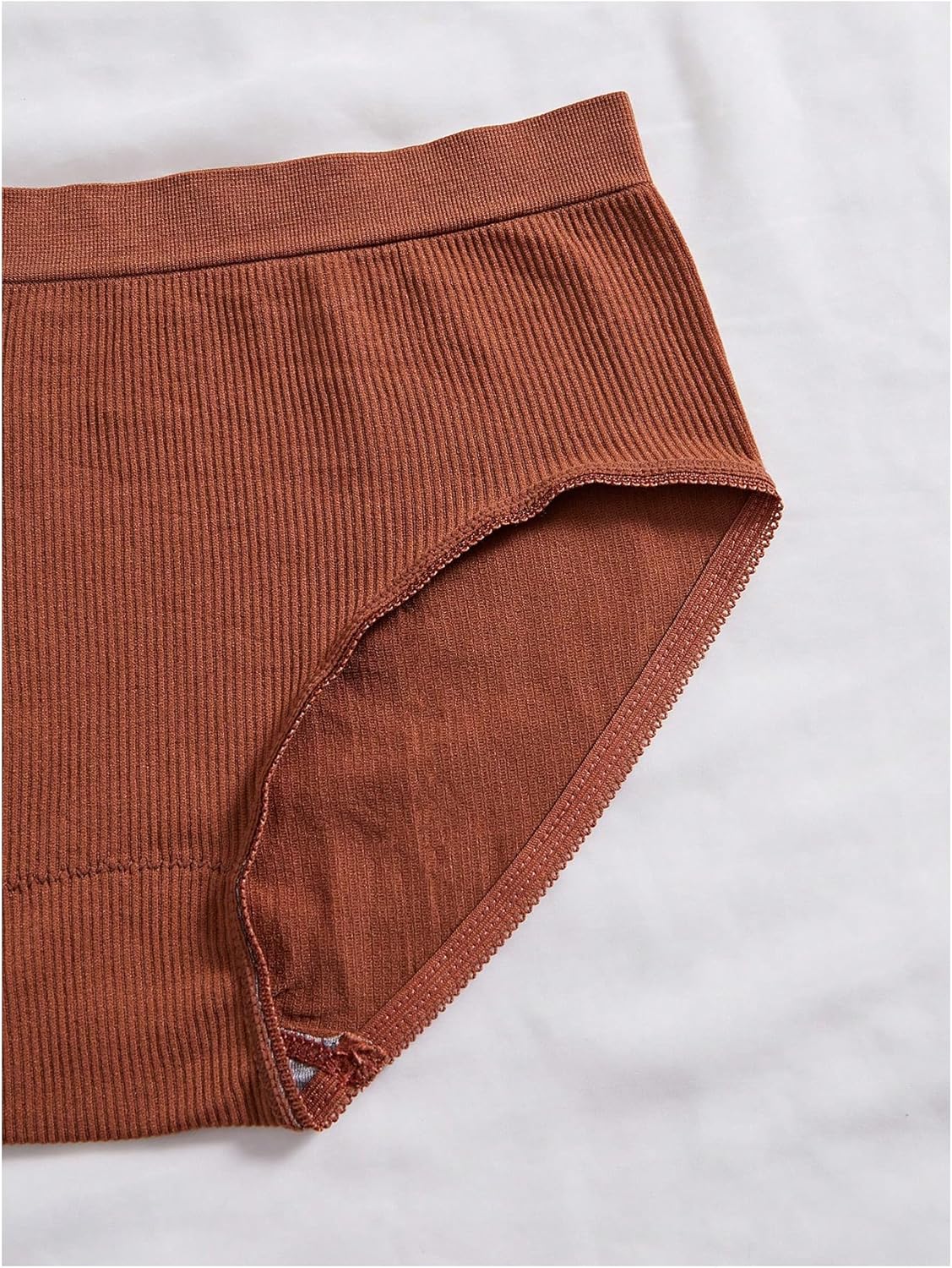 Women's 5 Sets Ribbed Knit Lingerie Sets Seamless Matching Underwear Sets Wireless No Show Bra and Panty Brief Sets - Image 4