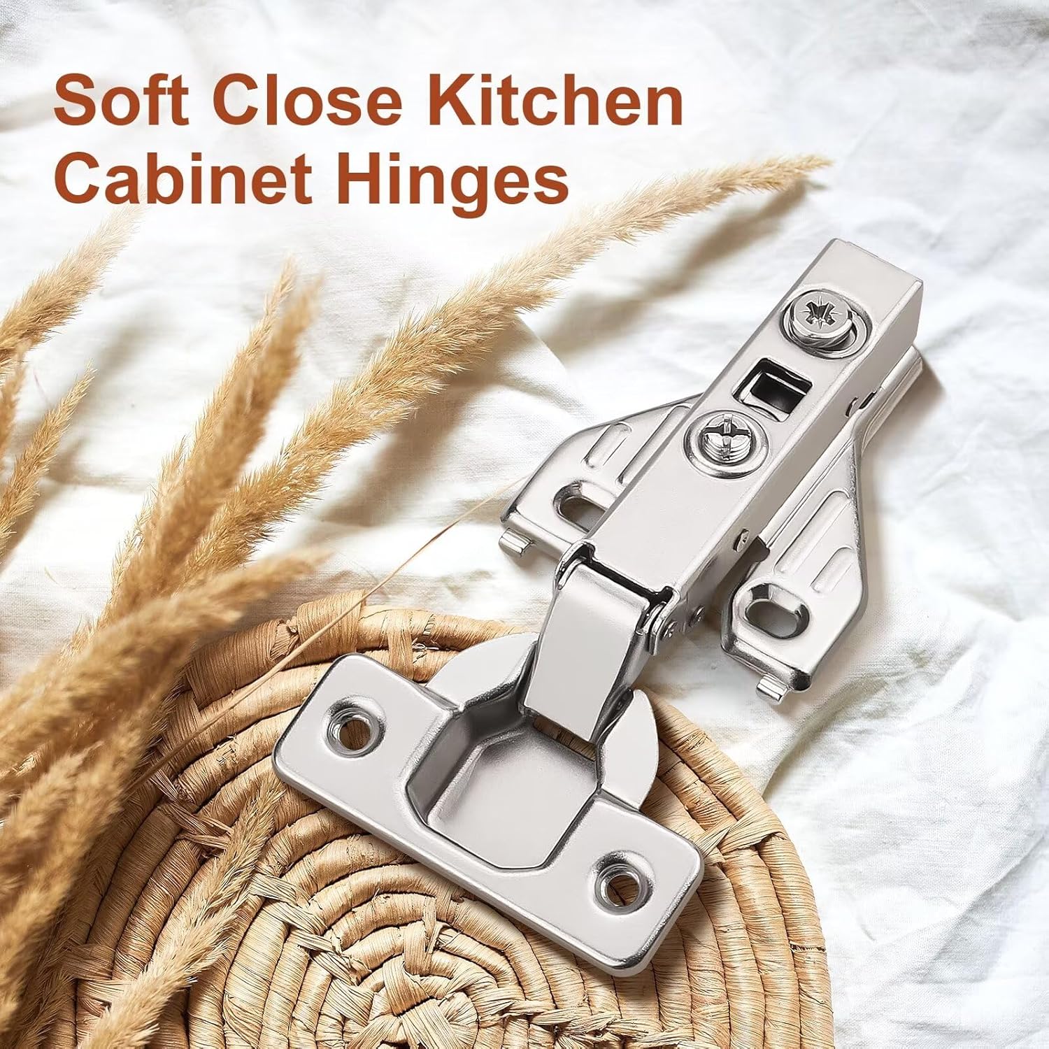Probrico 20 Pair Cabinet Door Hinges Soft Closing Full Overlay Concealed Face Frame Corner Cabinet Hinges for Kitchen Cabinets