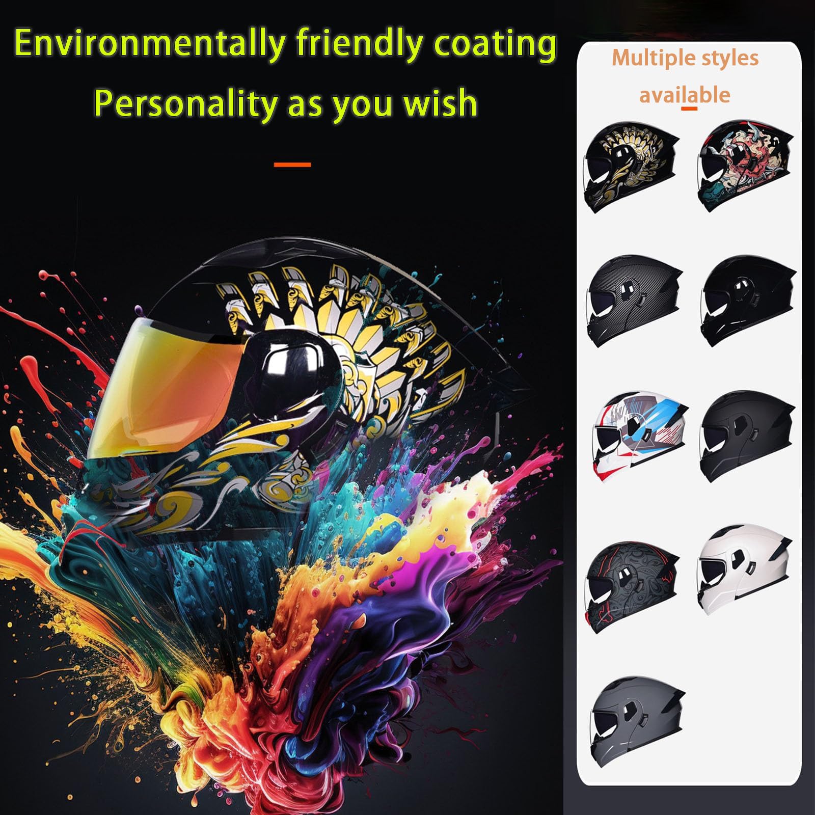Zintegrowany kask integralny w stylu vintage, dopuszczony do użytku przez DOT/ECE, składany kask motocyklowy z podwójną osłoną przeciwsłoneczną, modułowe kaski na wycieczki wyścigowe