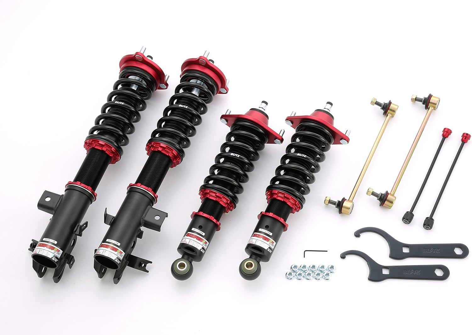 Amazon Blitz ブリッツ 車高調 レンチ付 ジェイド Fr4 Fr5 ダンパー サスペンション フロント リア 4本セット 全長調整式 減衰力32段調整 Damper Zz R 車 バイク 車 バイク