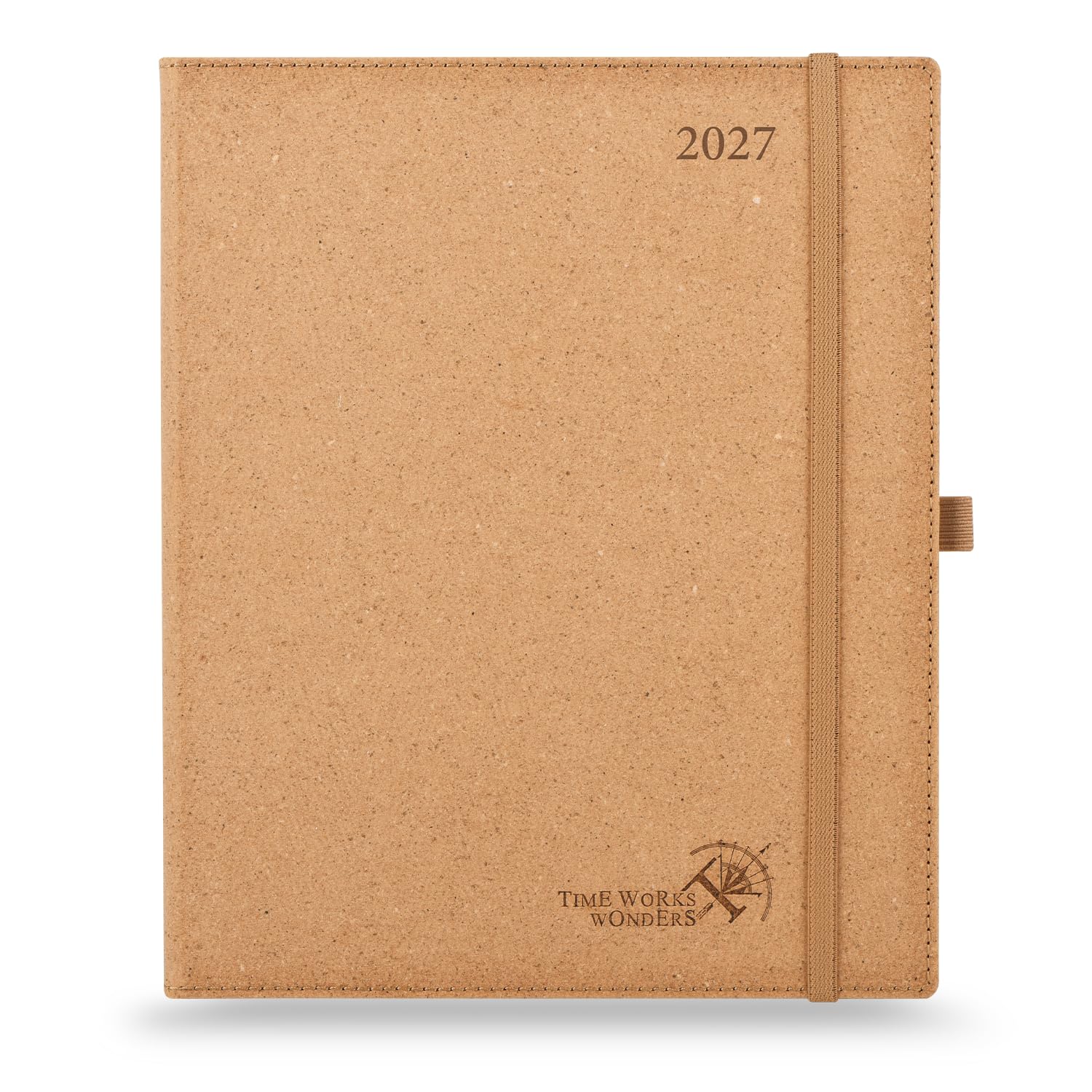 POPRUN 2027 Diary Week to View Approx. A4 Recycled Materials Weekly planner