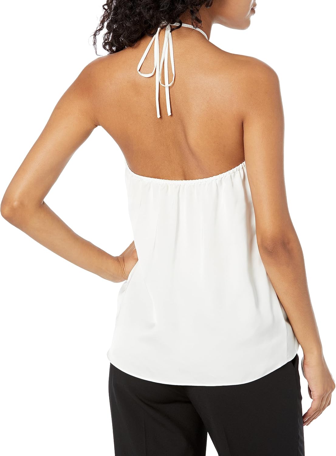 Ramy Brook Women's Carmen Satin Embellished Tie Neck Top - Image 2