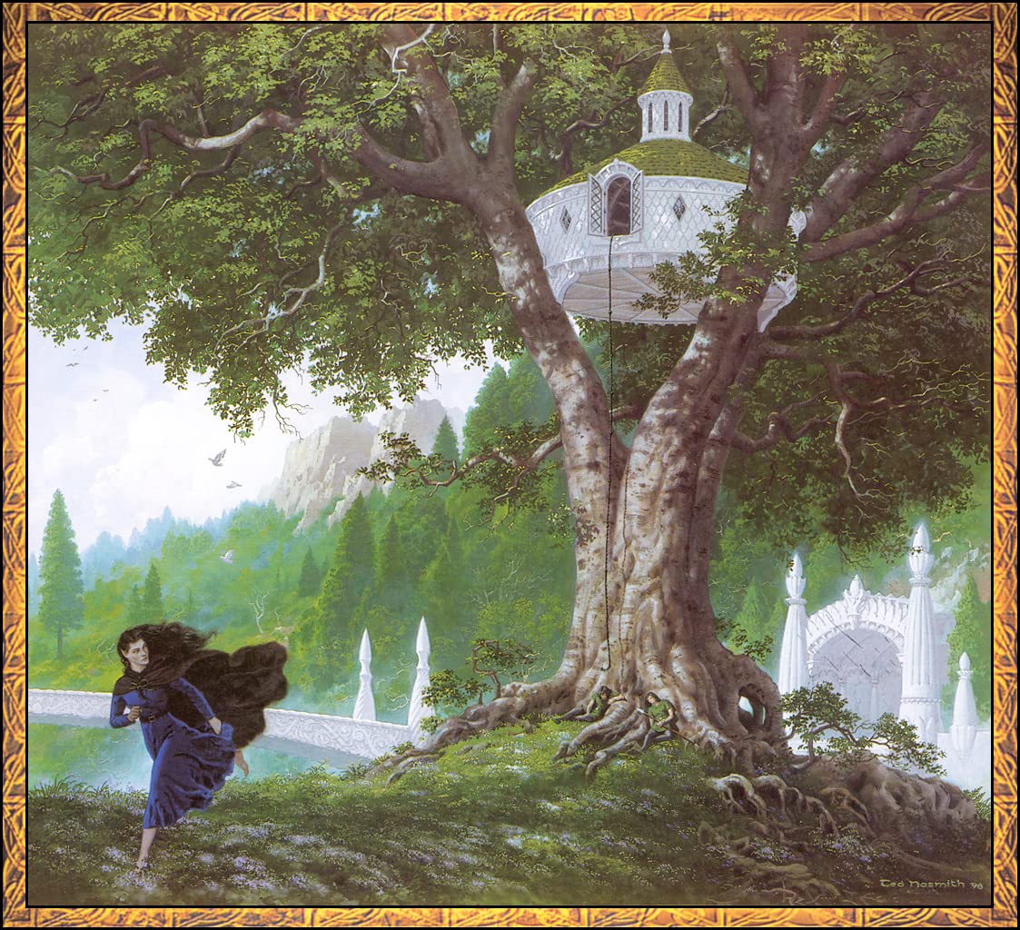 Amazon.co.jp: Luthien escapes the treehouse z9695 A2 Poster on