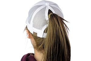 Ponytail Messy High Bun Baseball Cap Hat for Women