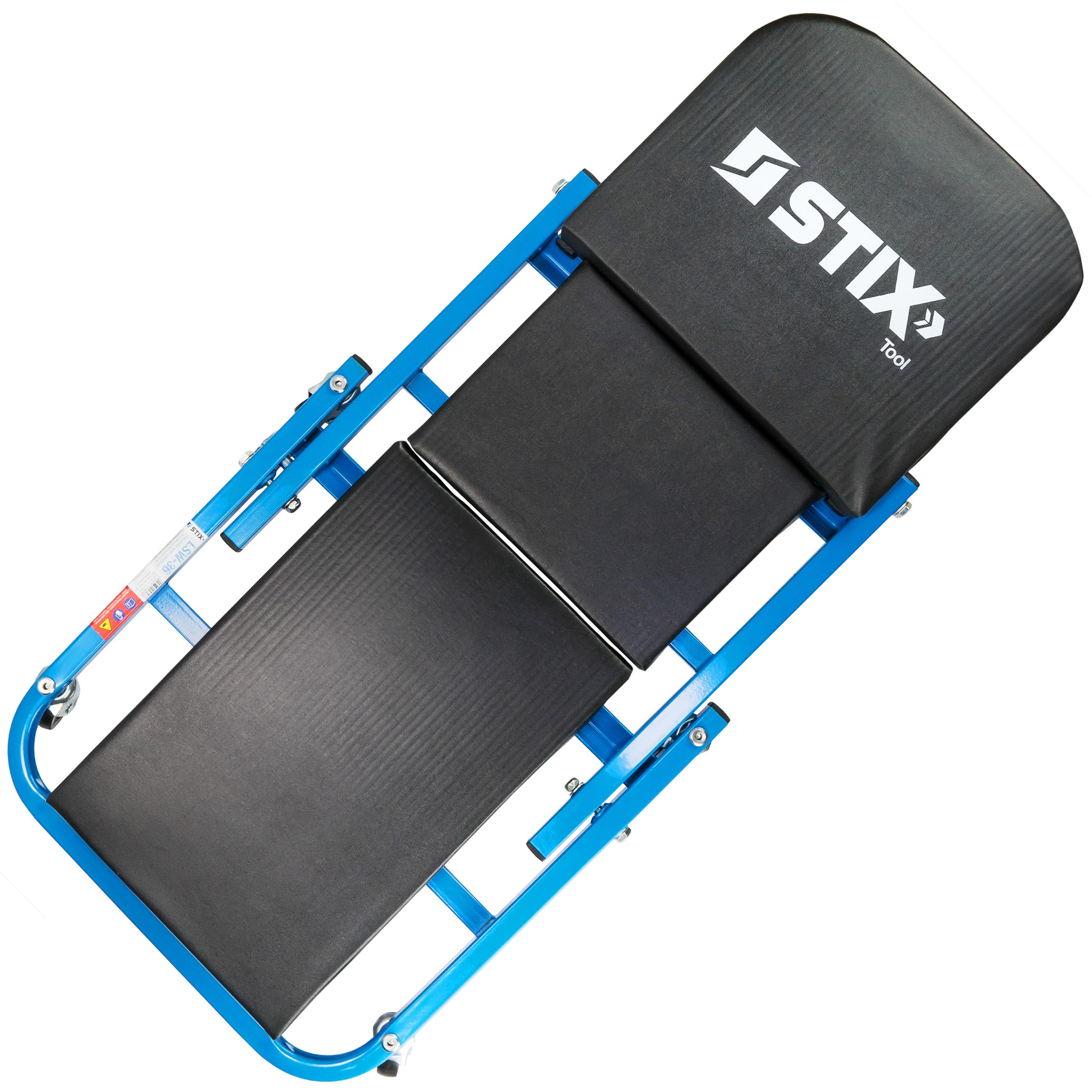 Stix 2w1 leżanka warsztatowa na kółkach LWS-36 - taboret montażowy do 150kg - leżanka na kółkach - leżanka warsztatowa - leżanka warsztatowa na kółkach - wózek warsztatowy (91 cm)
