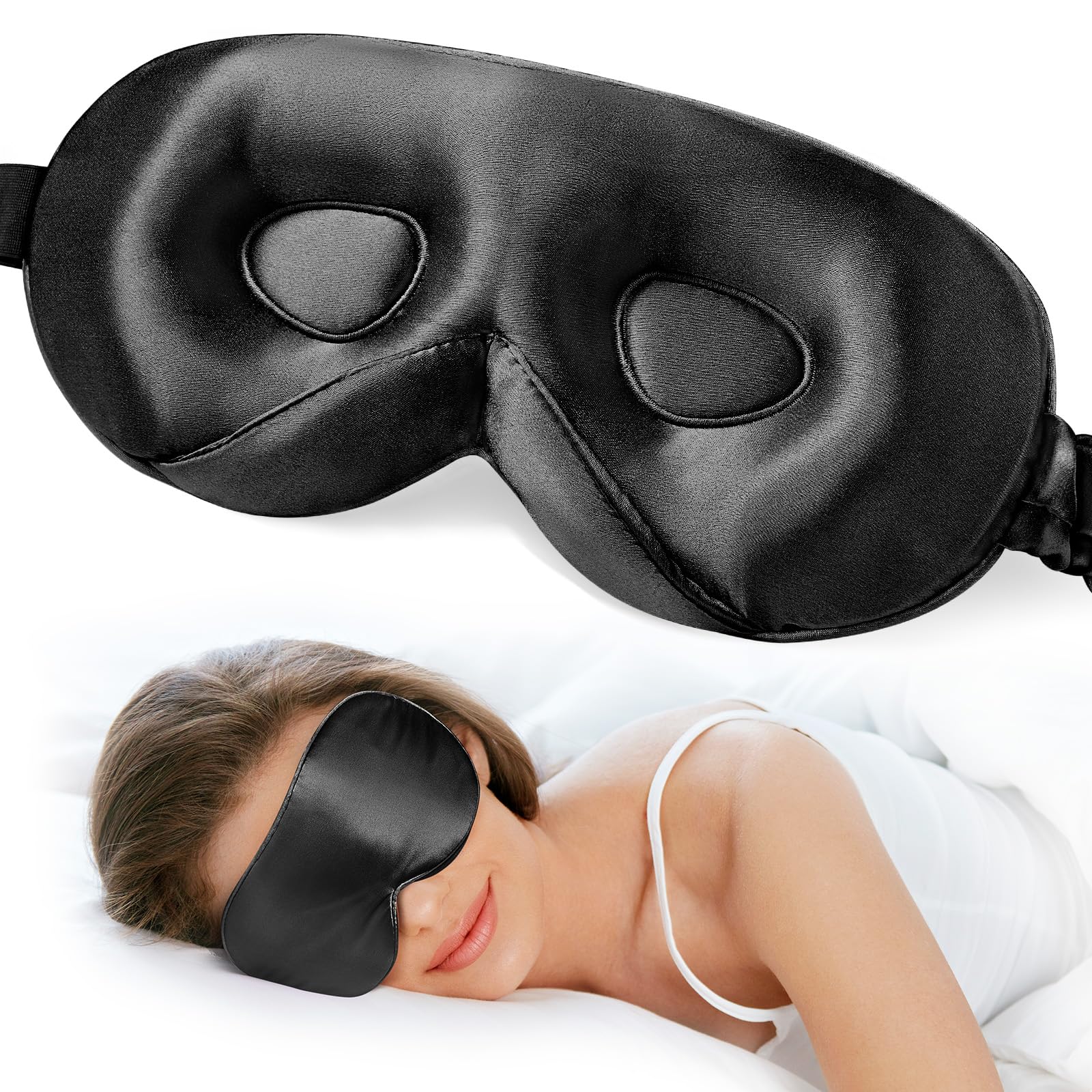 LitBear 100% 22 Momme Mulberry Silk Sleep Mask