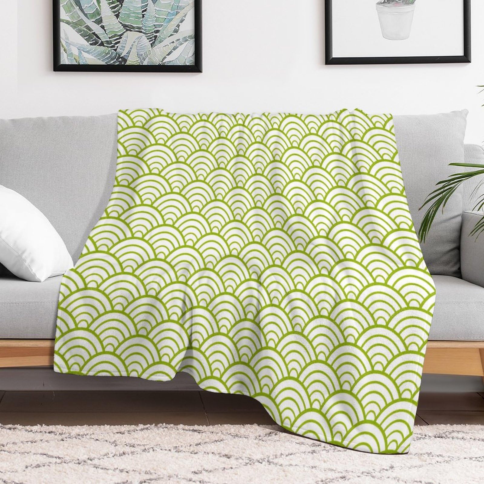 Plaid bohème de qualité supérieure en flanelle chaude et légère