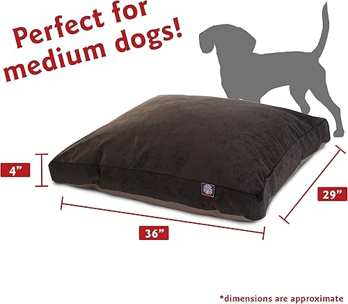 Miniatura 69 de Majestic Pet Villa - Cama rectangular para perro, lavable, cama antideslizante y cómoda para mascotas, cama de jaula con funda extraíble lavable,