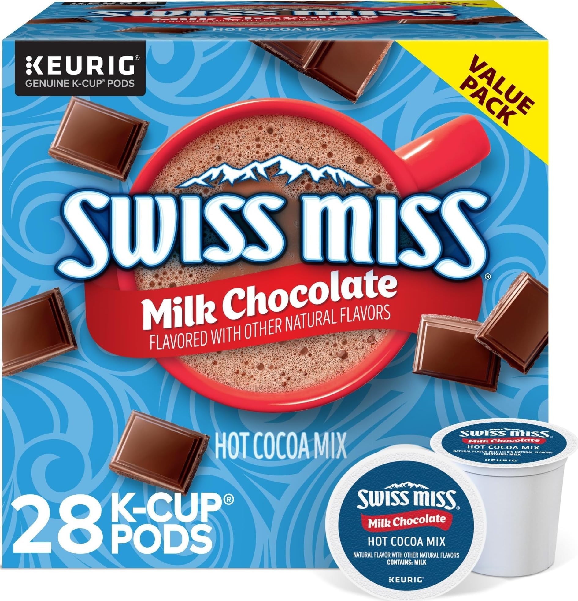 Milk Chocolate Hot Cocoa Keurig Single-Serve K Cup Pods, 28 Count