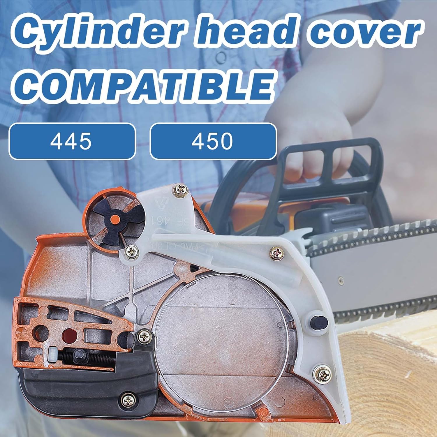 Chainsaw Brake Clutch Cover Kit for Husqvarna 445 450 Chainsaw Parts Replace OEM For 544097902, 578097901, 503931801