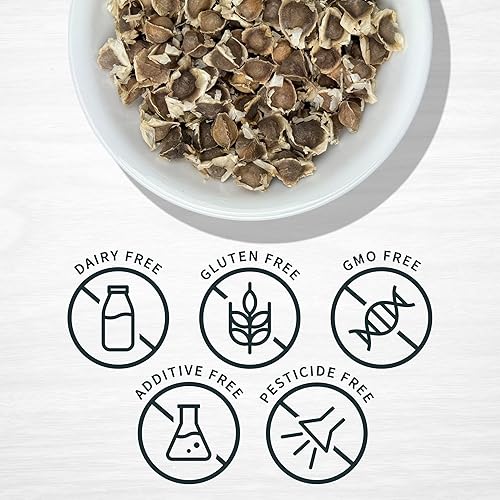 Miniatura 3 de Evergreen Herbs - Recetas de alimentos usados en polvo de semillas de moringa, 4 oz.