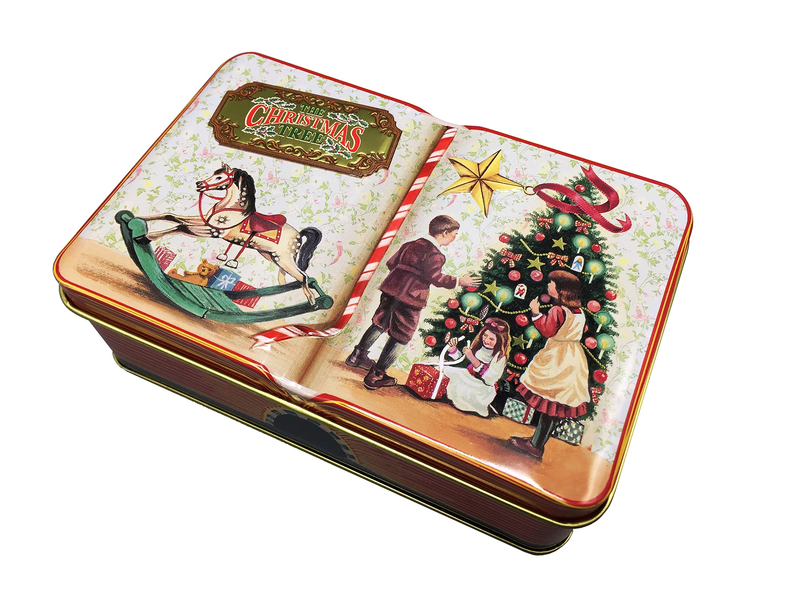 Cajas Metálicas Navidad Con Tapa - Set De 4 Latas Para Galletas, Dulces Y Regalos