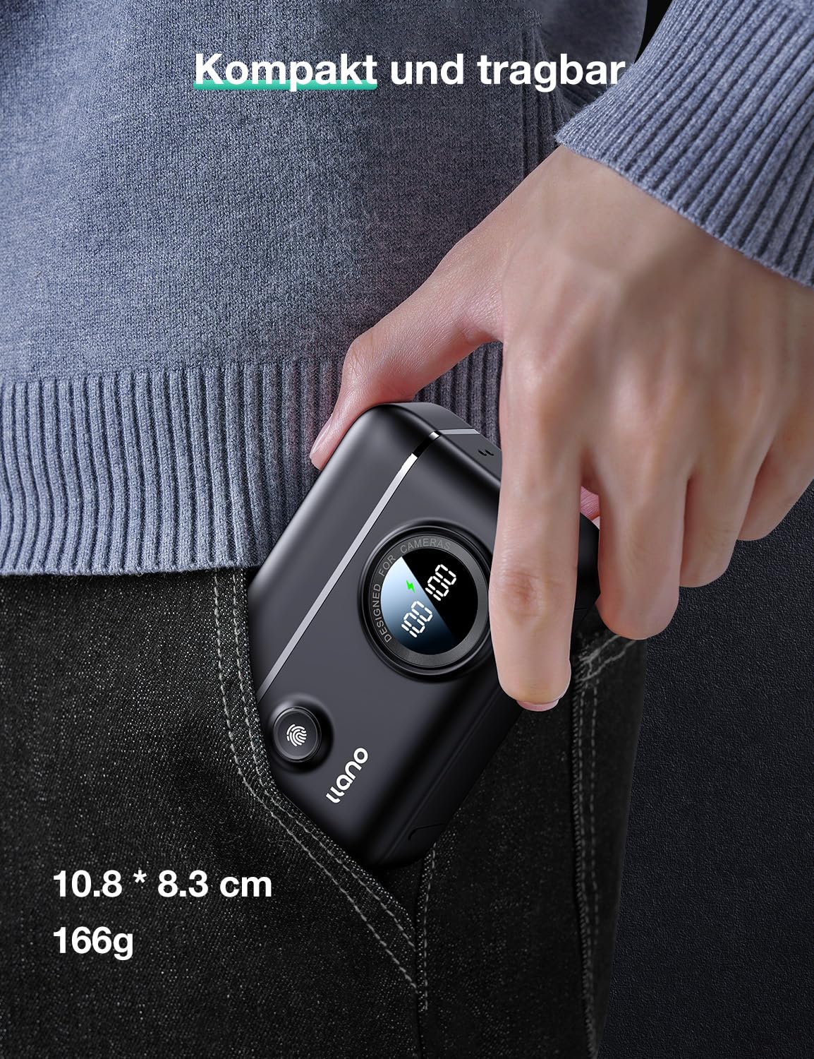 llano 2er-Pack EN-EL25 Akkus mit 18W Schnellladegerät für Nikon Z50 II, Z50, Z30, Z fc 1350 mAh Hochkapazität SD-Kartensteckplatz Intelligentes Digitaldisplay