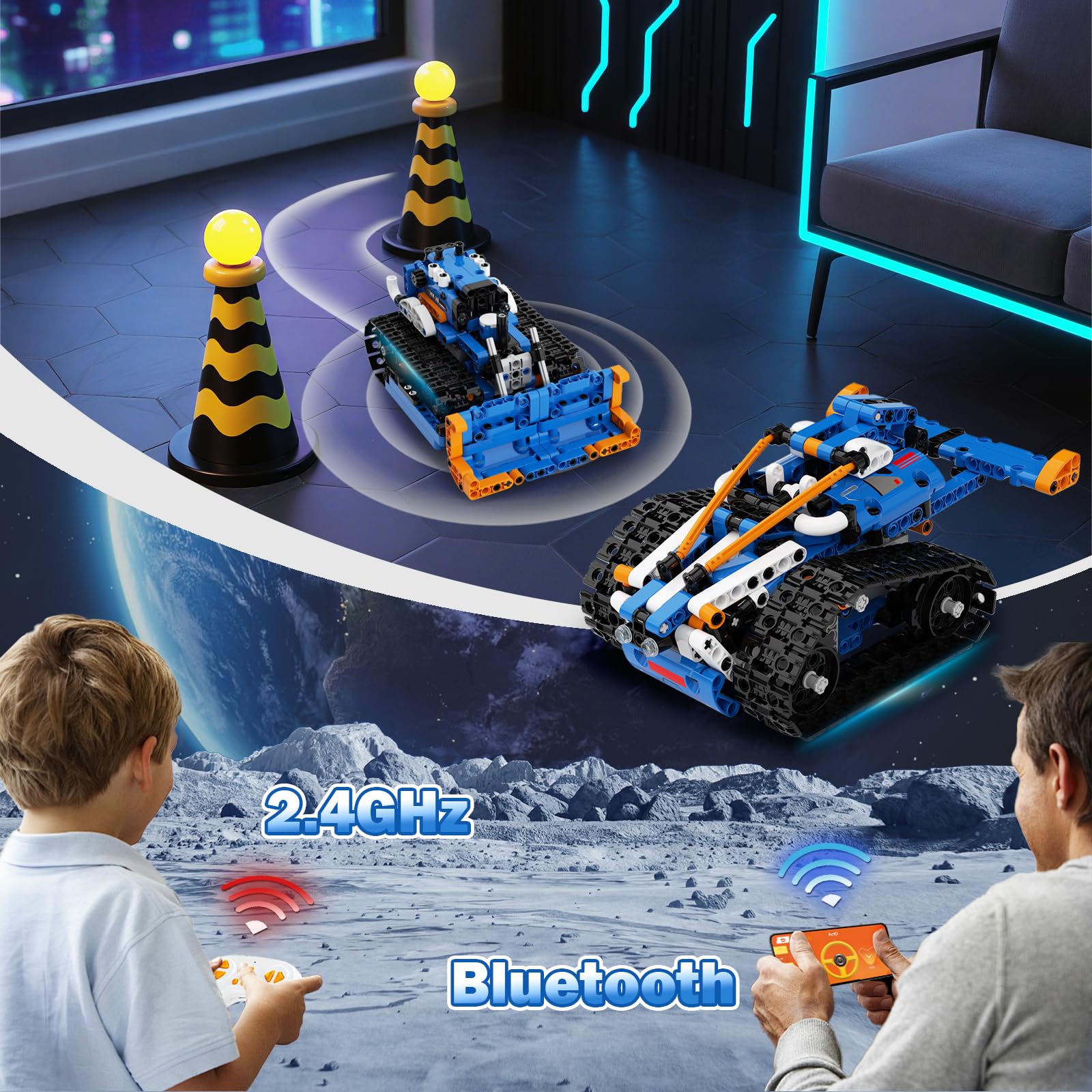 Amazon.com: Demkia 5in1 STEM Robot Building Kit, 560 PCS APP