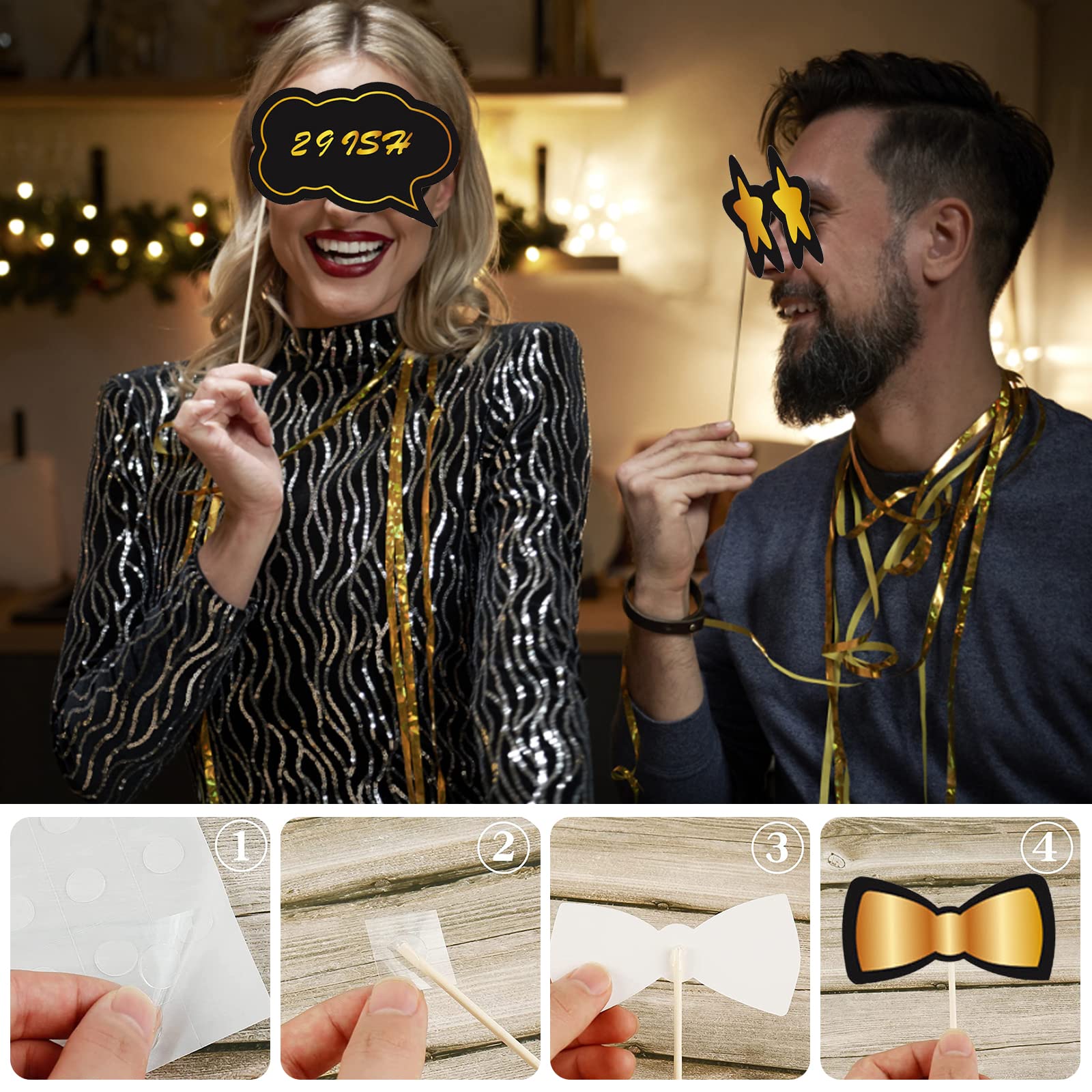 Aililong - Set Di 30 Accessori Per Foto Divertenti Per - 4