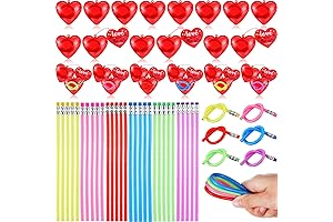 60 Pack Valentines Bendy Pencils: The Perfect Valentine's Day Gift