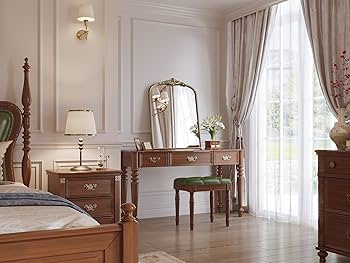 高級アンティーク鏡 Amazon.com: Wiserset Arched Antique Wall Mirror, 24