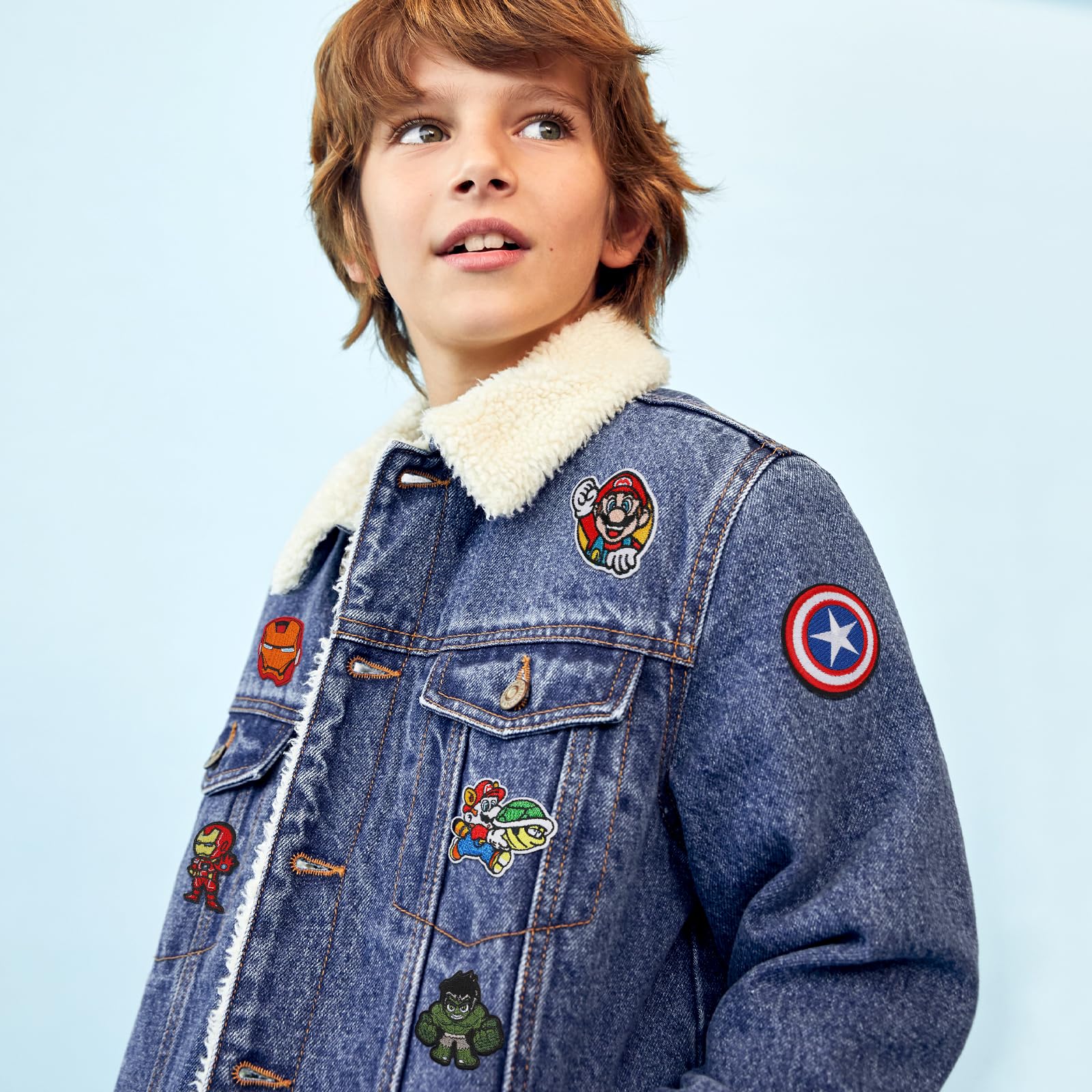 Lotto Da 20 Toppe Ricamate Termoadesive - Mix Di Fantasie Per Abbigliamento, Giacche, Zaini E Jeans - DIY