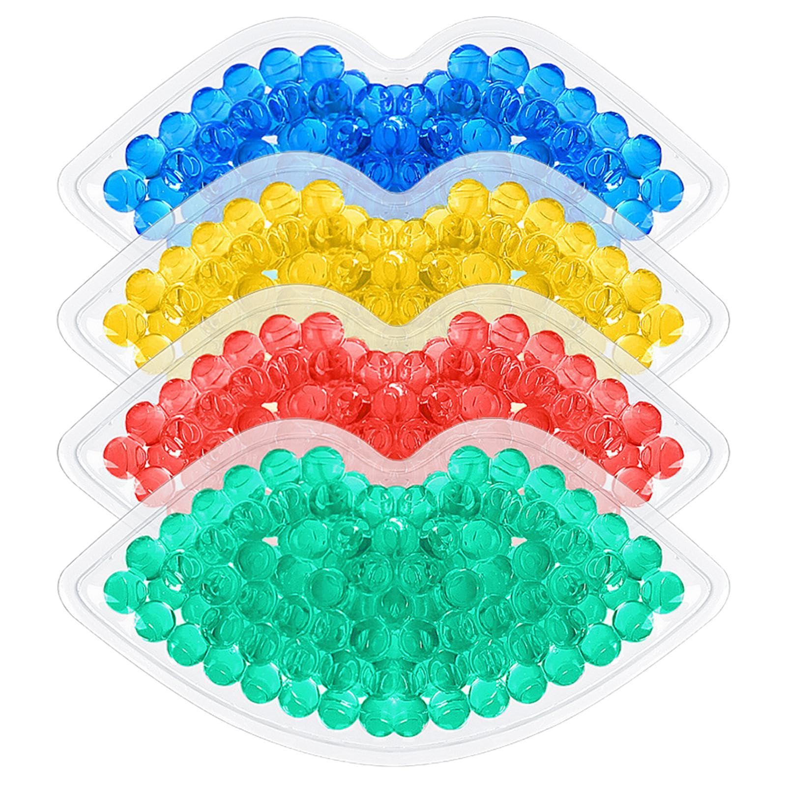 Lip Ice Pack Bulk Gel Ice Pack, Reusable Gel Be-ad Ice Pack, Lip Shape Ice Pack Cold Compress for Injuries Headache Wisdom Teeth Fever Face Tired Eyes Swelling