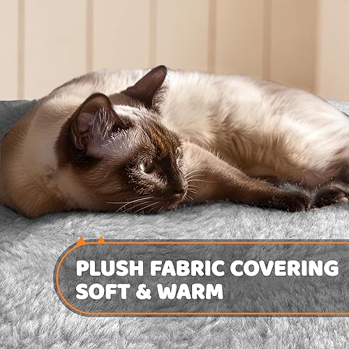 Miniatura 9 de Topeakmart 59 pulgadas gato árbol gato torre soporte casa condominio con hamaca grande rascador poste gatito mascota casa de juego