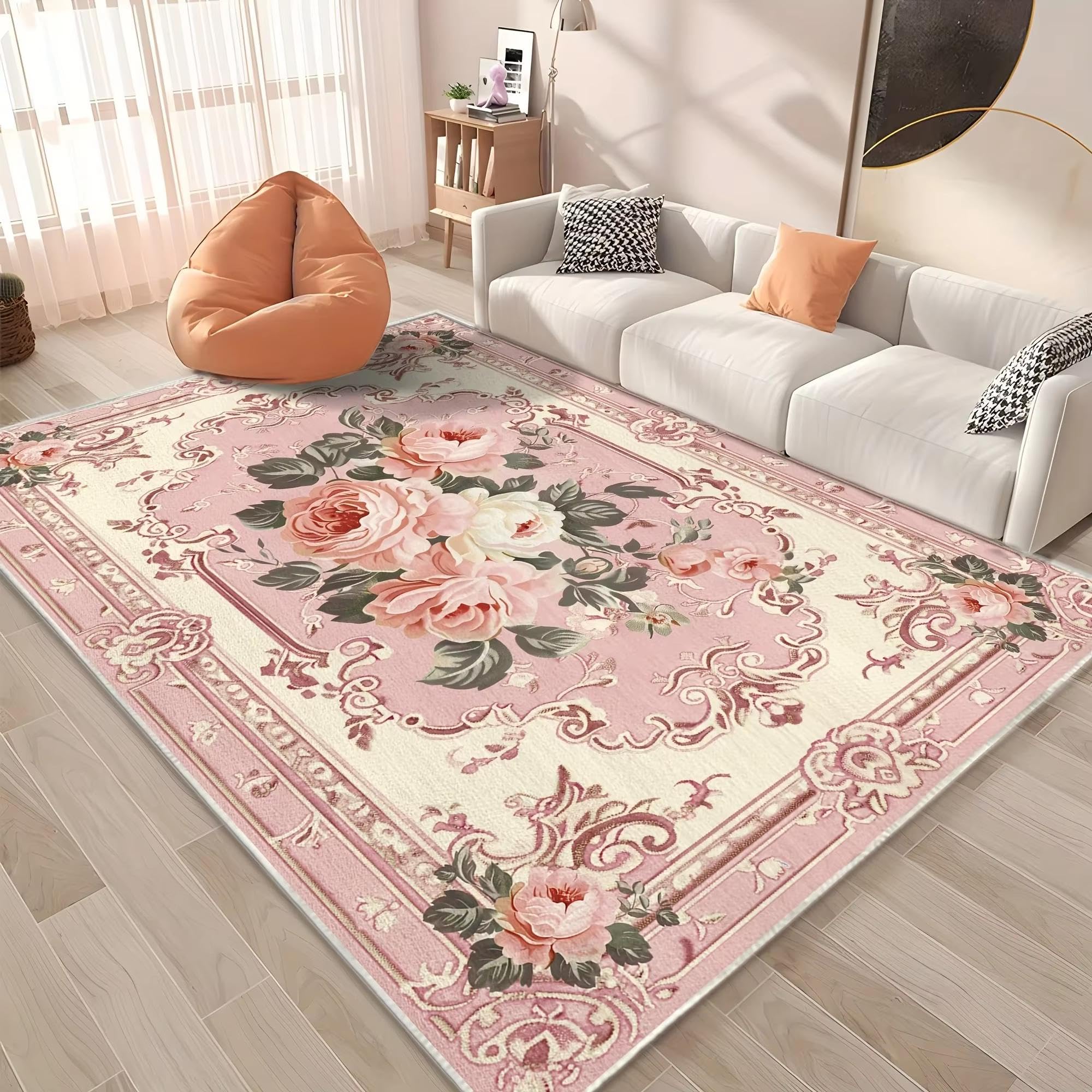 Tapis floral vintage 90x180 cm idéal pour sublimer votre chambre