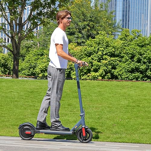 Miniatura 8 de Caroma Patinete eléctrico, neumático sólido de 9 pulgadas10 pulgadas, alcance de hasta 25 millas, motor de 350 W500 W y scooter eléctrico plegable