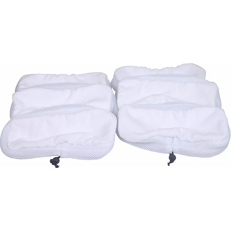 Spares2go Hard Floor Cleaning Cloth Pads For Morphy Richards 720022 12-in-1 Steam Mop - Pack Of 6 - View #2