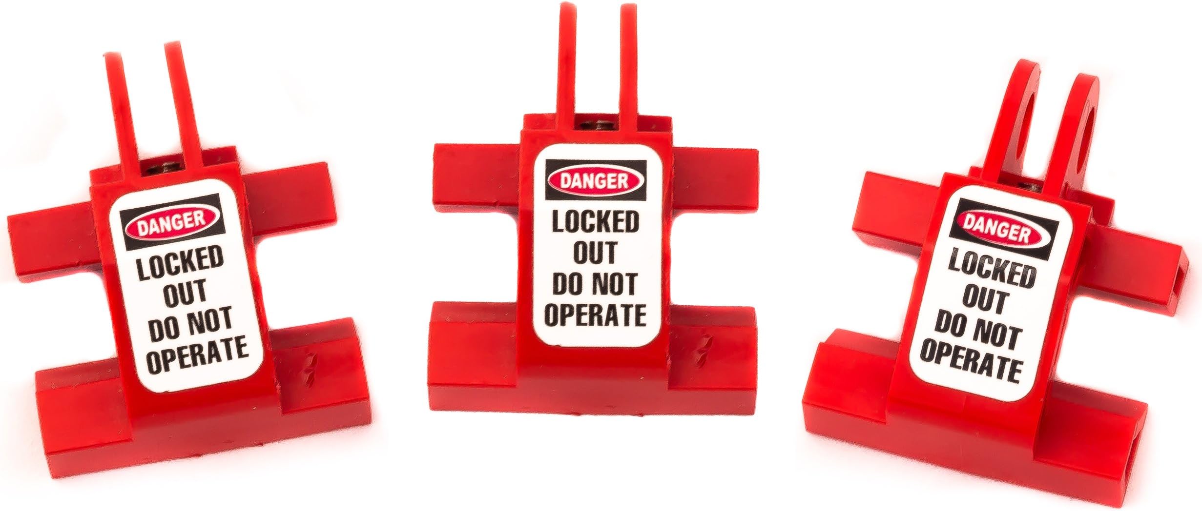 Zing Green Products 7111 RecycLockout Universal Double Breaker Lockout Device, 3 x 1 x 3 Inch, 3 Pack