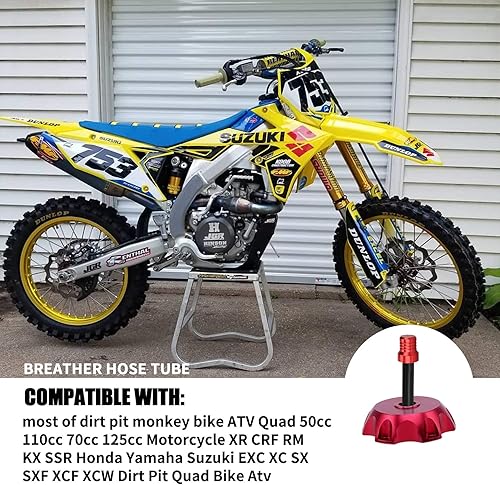 Miniatura 5 de 6 piezas de válvula universal de tanque de gasolina para válvula de ventilación de ventilación de manguera compatible con motocicleta XR CRF RM KX