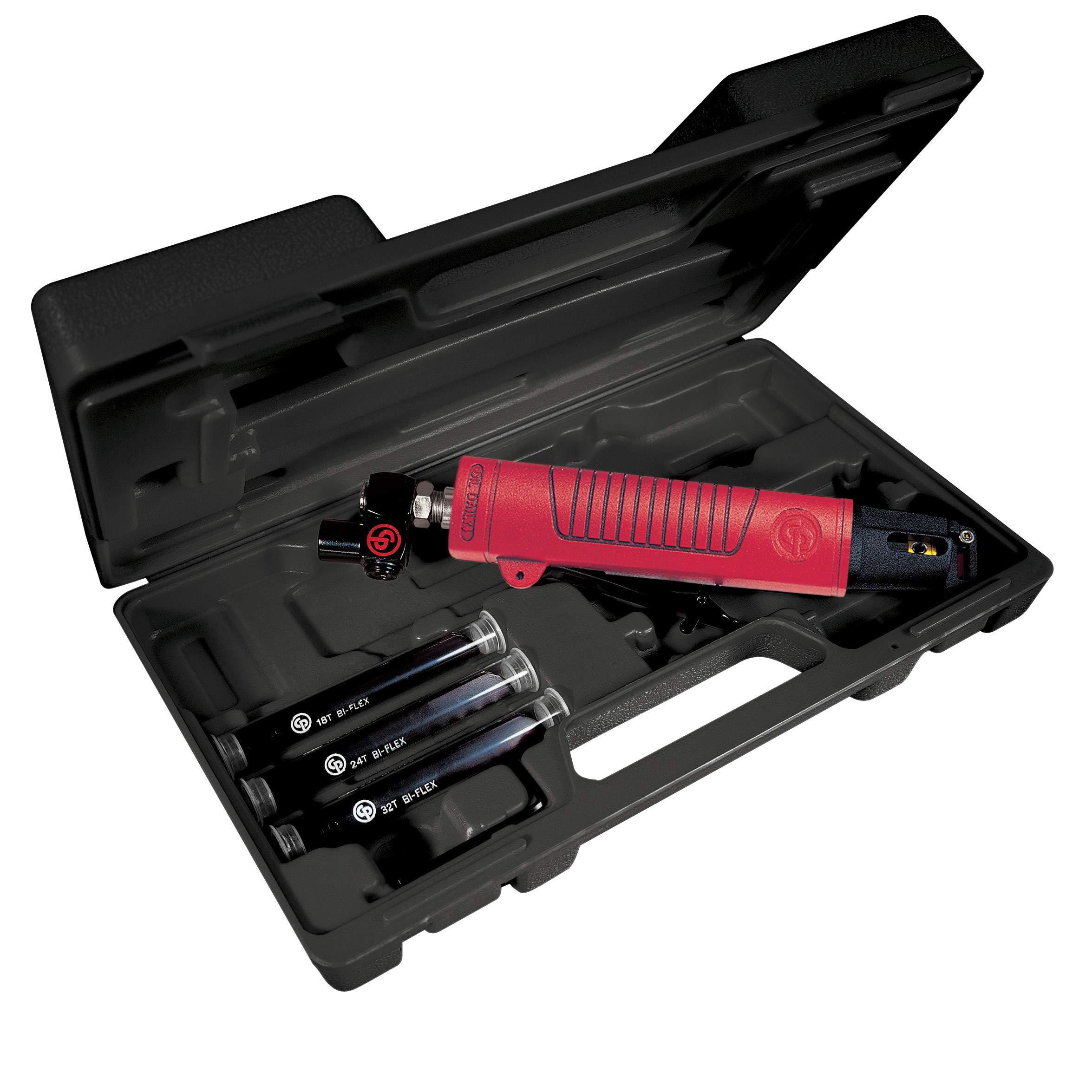 Chicago Pneumatic CP7901K Pneumatic Reciprocating Saw Kit, Red, 0.25-Inch