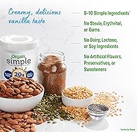 Vista 6 de Orgain Proteína simple vegetal orgánica en polvo, 1.25 libras