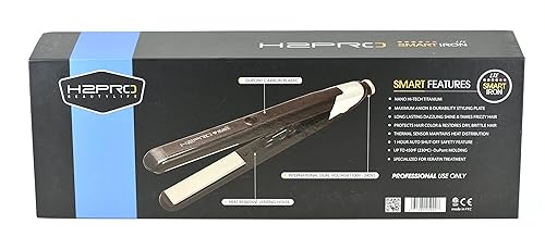 Miniatura 5 de H2PRO Beautylife - Plancha de pelo analógica de titanio con diamante negro de 1 pulgada