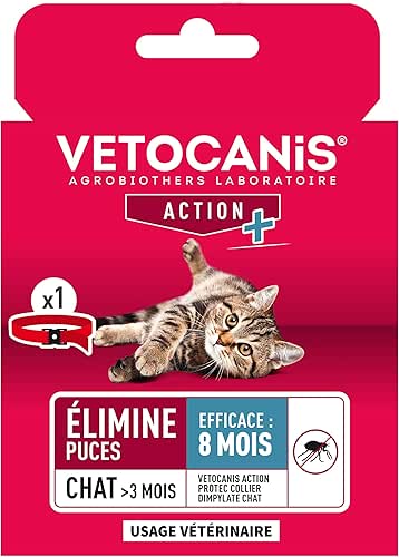 Vetocanis - Collier anti puces pour chat - Collier pour
