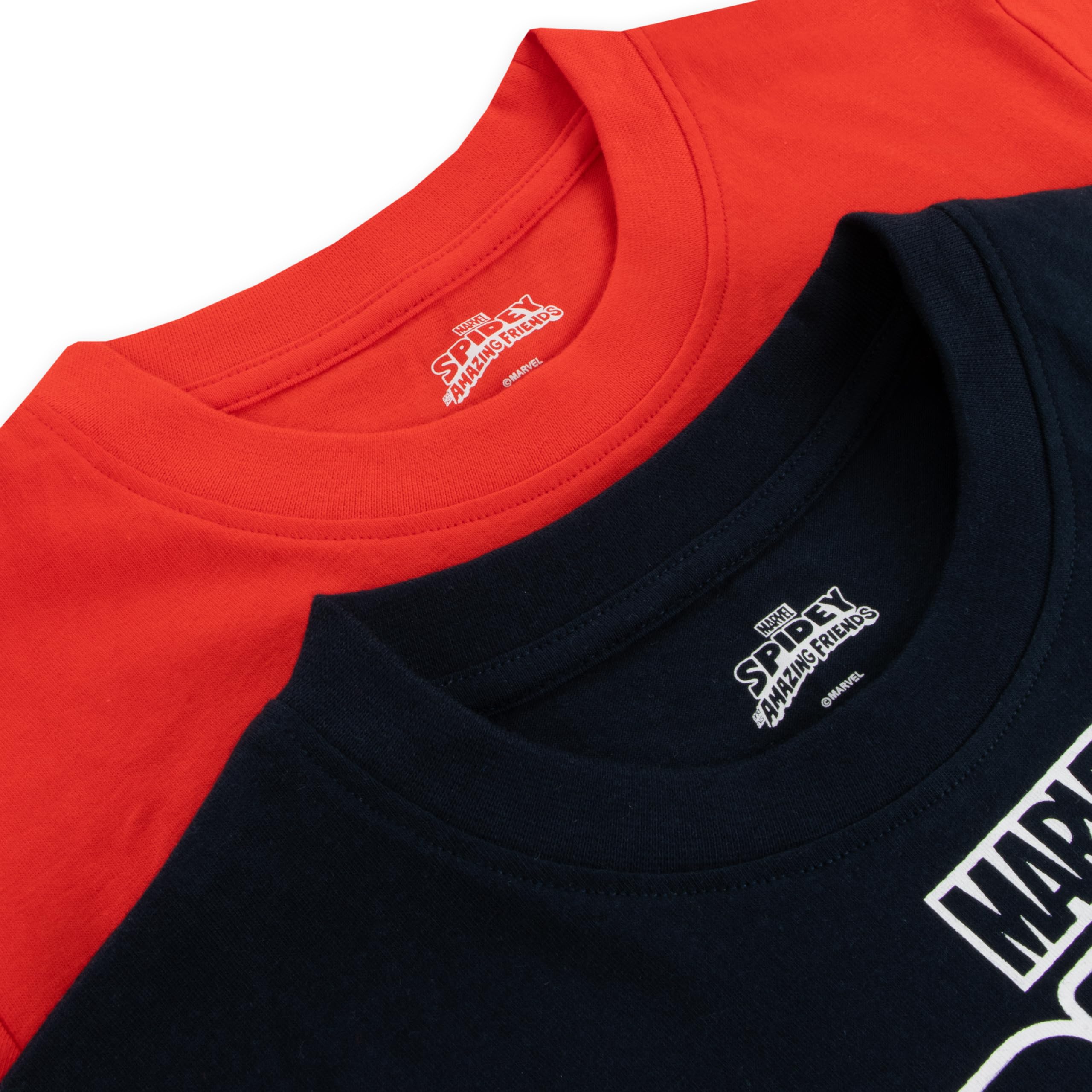 Marvel Spidey I Jego Superkumple, Zestaw 2 Koszulek Dla Chłopca Krótki Rękaw, Letnie T-shirty Dziecięce